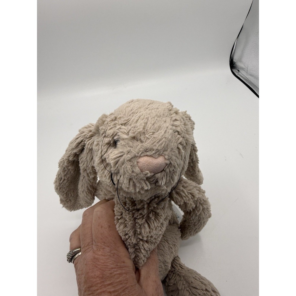 Jellycat Bashful Beige Bunny Plush Doll Medium London Soft Toy 12" - Picture 3 of 5